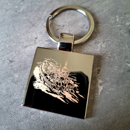 RNLI Inshore Lifeboat Keyring