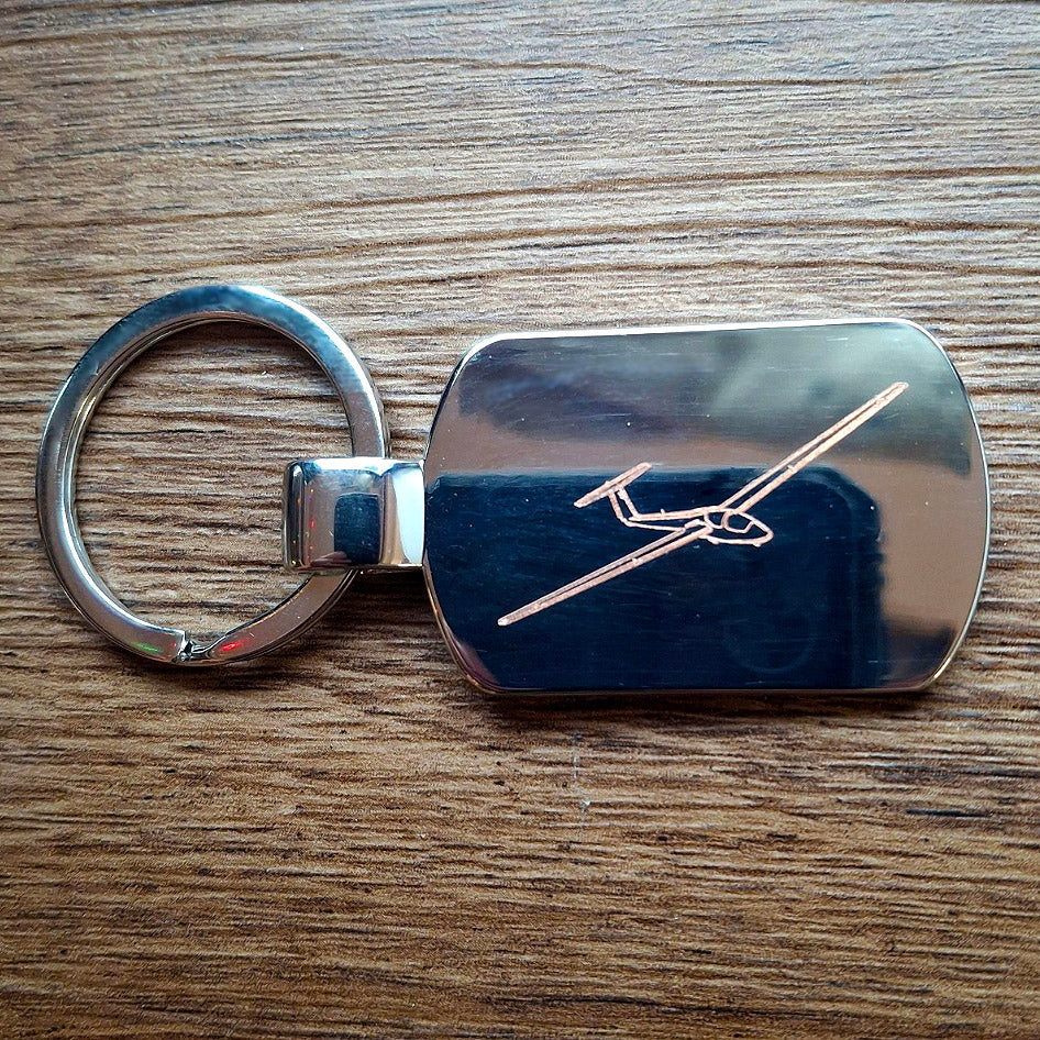 ASK 21 glider dogtag keyring