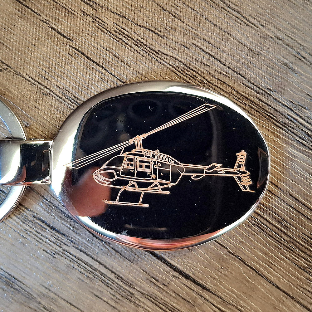 Bell Jet Ranger Helicopter Keyring