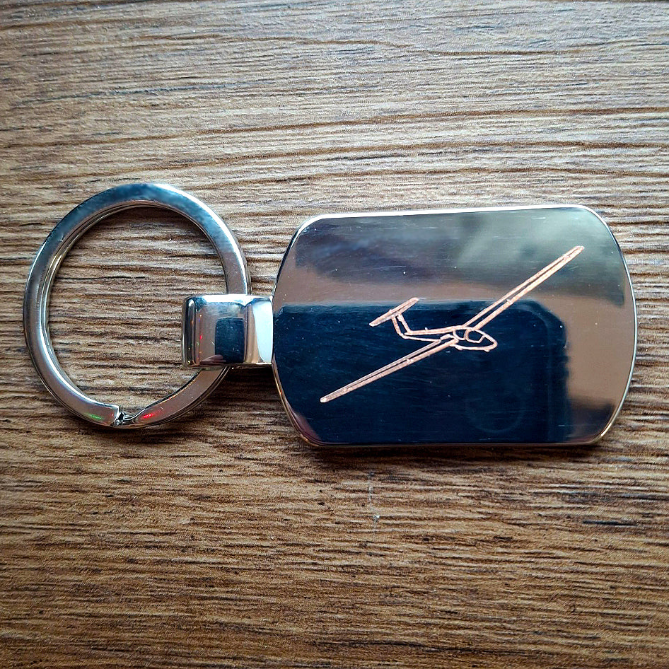 Ask 21 Glider Dog Tag Keyring | Giftware Engraved