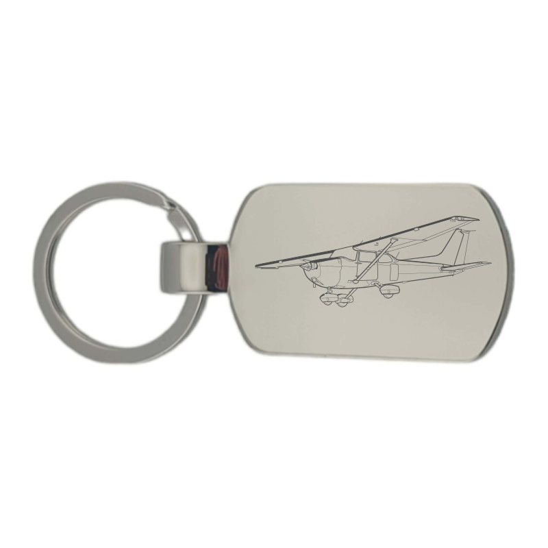 Cessna 172 Dog tag Keyring | Giftware Engraved