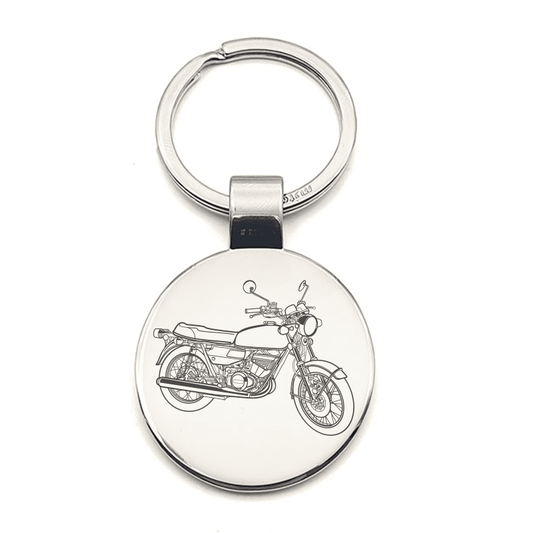 SUZ GT250 Motorcycle Key Ring | Giftware Engraved