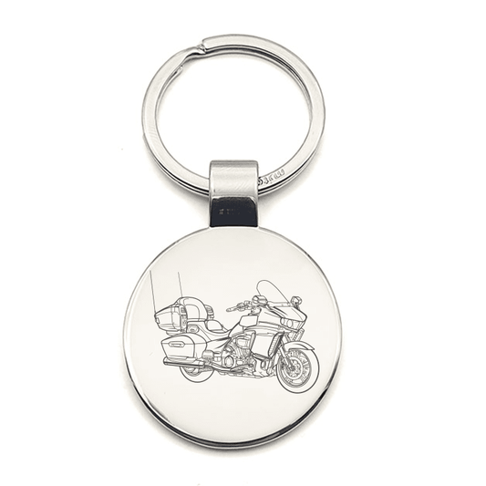 YAM Star Venture Transcontinental Motorcycle Key Ring | Giftware Engraved