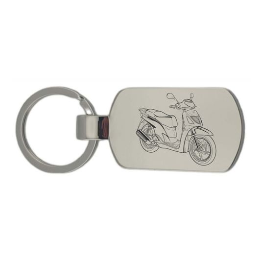 Hon SH125 Scooter Dog Tag Keyring | Giftware Engraved