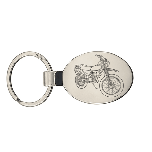 YAM DT125 Motorcycle Key Ring | Giftware Engraved