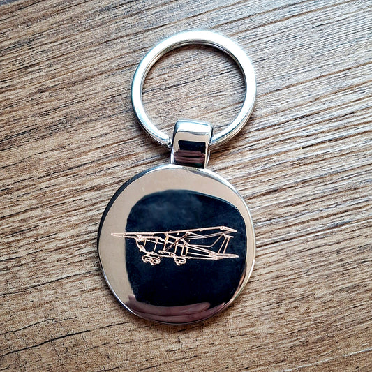 Cessna 172 Engraved on Round Keyring |  Giftware Engraved