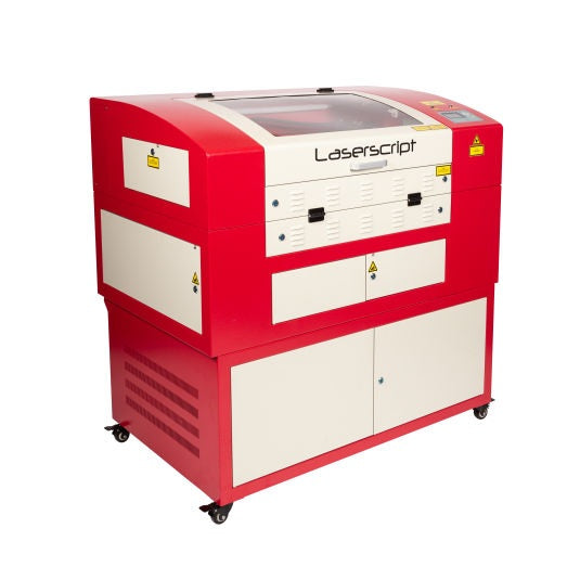 Laserscript LS6840 CO2 Laser engraver ona white background