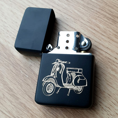 Etsy Vespa scooter design on Black Lighter