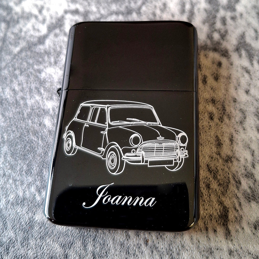 Mini Cooper Car Flip-top Cigarette Lighter