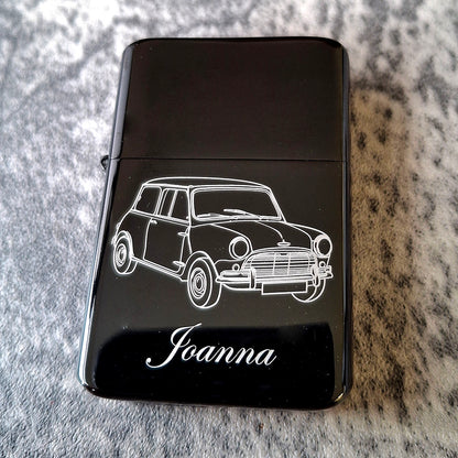 Mini Cooper Car Flip-top Cigarette Lighter