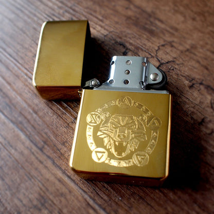 Personalised Premium Brass Petrol Lighter | Giftware Engraved