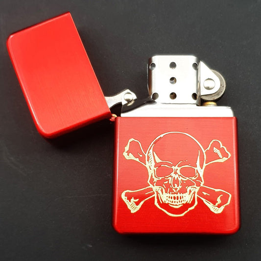 Skull & Crossbones Fuel Lighter | Giftware Engraved