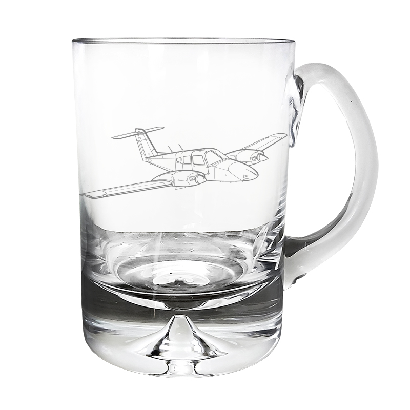 Piper PA44 Seminole Aircraft  Glass Tankard