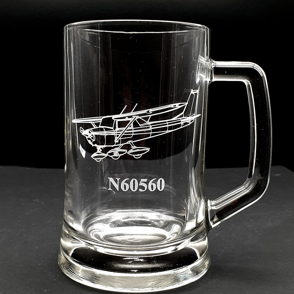 Cessna 152 aircraft engraved on everyday glass tankard