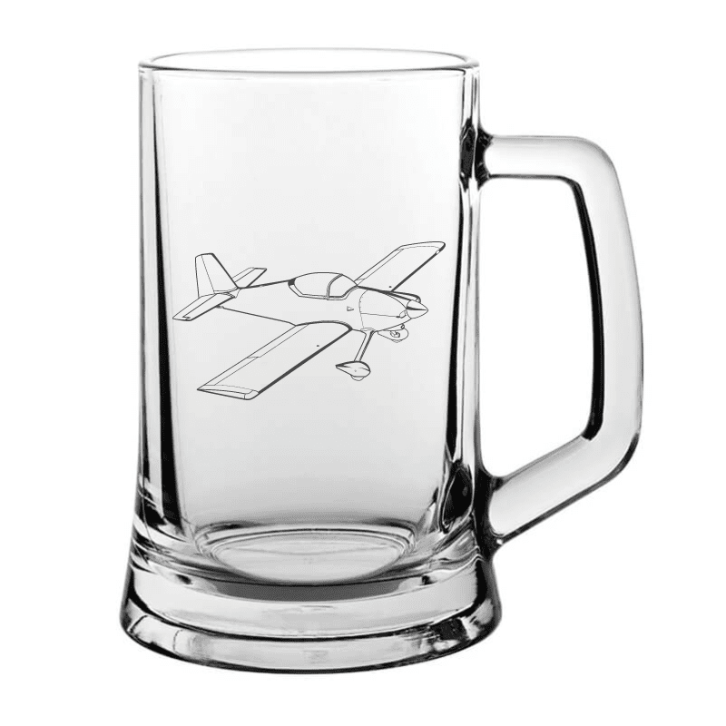 American RV Vans Aircraft Glass Tankard | Giftware Engraved