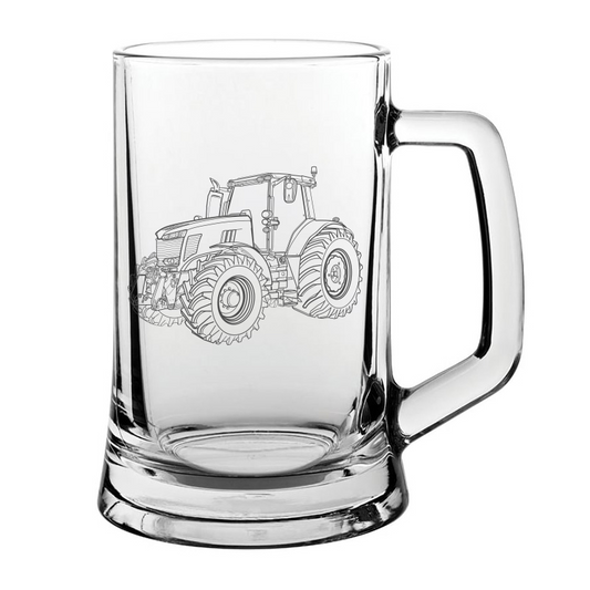 Tractor  Glass Tankard