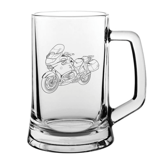 BM R1150 Motorcycle  Glass Tankard | Giftware Engraved