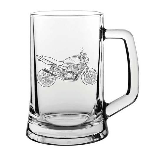 SUZ GSX Motorcycle Glass Tankard | Giftware Engraved