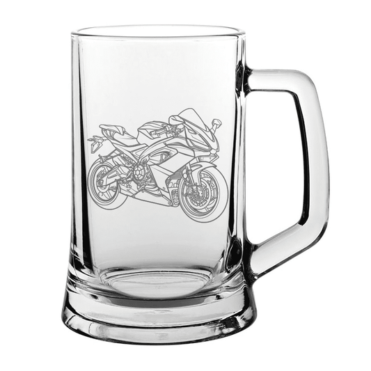 APR RS660 Motorcycle Glass Tankard | Giftware Engraved