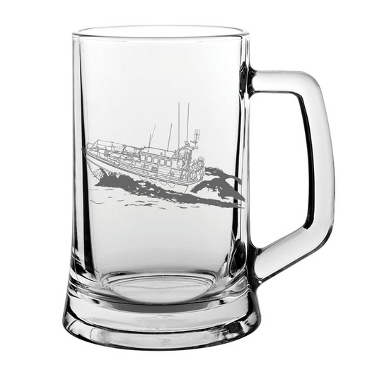 Mersey Class Lifeboat Glass Tankard