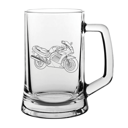 SUZ RF Series Motorcycle Glass Tankard | Giftware Engraved