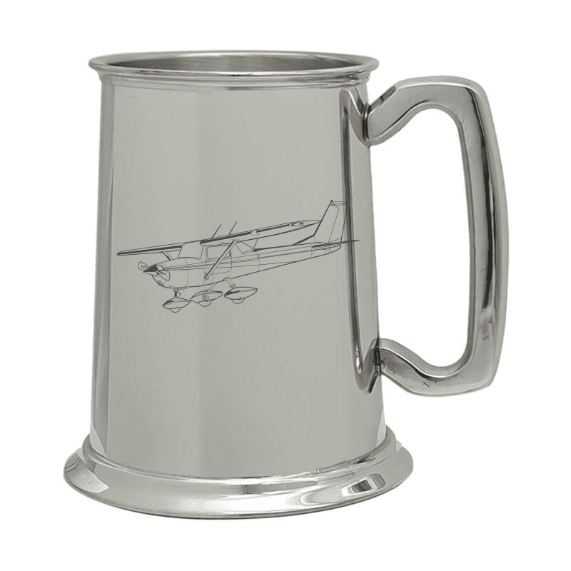 Cessna 152 Aircraft Pewter Tankard | Giftware Engraved