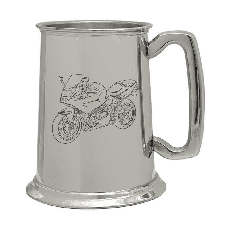 BM R1100 Motorcycle  Pewter Tankard | Giftware Engraved