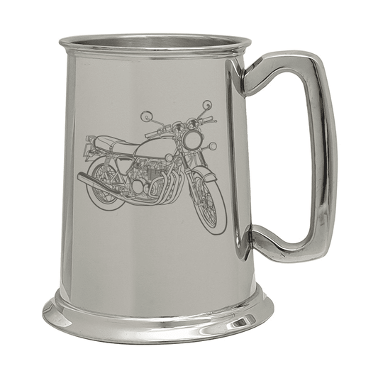 HON CB550 Motorcycle Pewter Tankard | Giftware Engraved