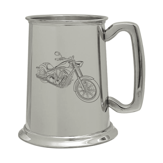 HON Fury Motorcycle Pewter Tankard | Giftware Engraved