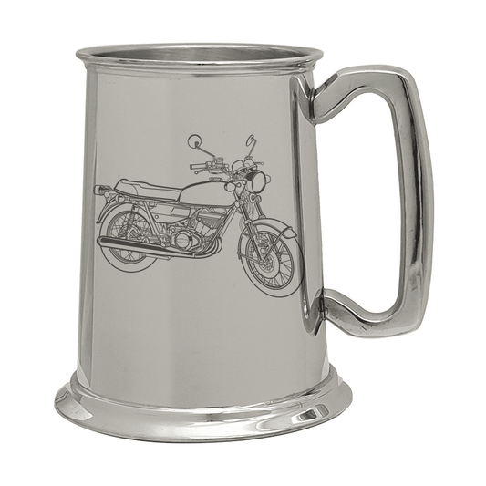 SUZ GT250 Motorcycle Pewter Tankard | Giftware Engraved