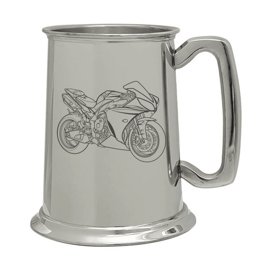 YAM R1 Motorcycle Pewter Tankard | Giftware Engraved
