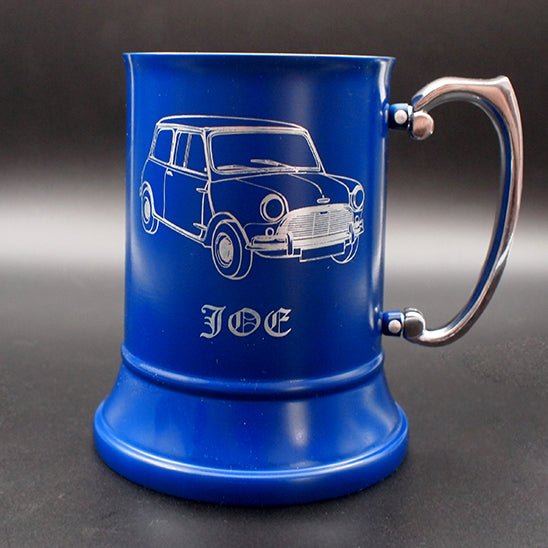 Mini Cooper Steel Tankard | Giftware Engraved