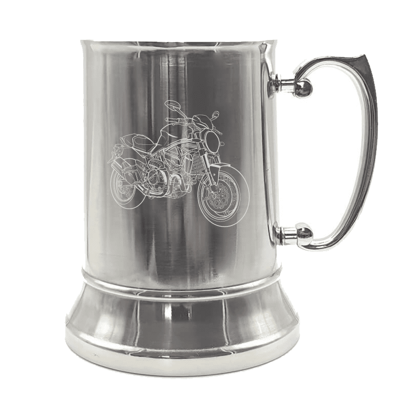 DUC Monster Motorcycle Steel Tankard | Giftware Engraved