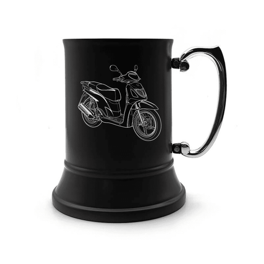 HON SH125 Scooter Steel Tankard | Giftware Engraved