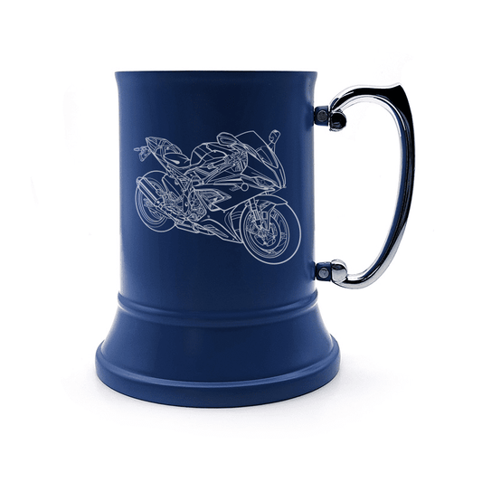 BM S1000RR Motorcycle Steel Tankard Selection | Giftware Engraved