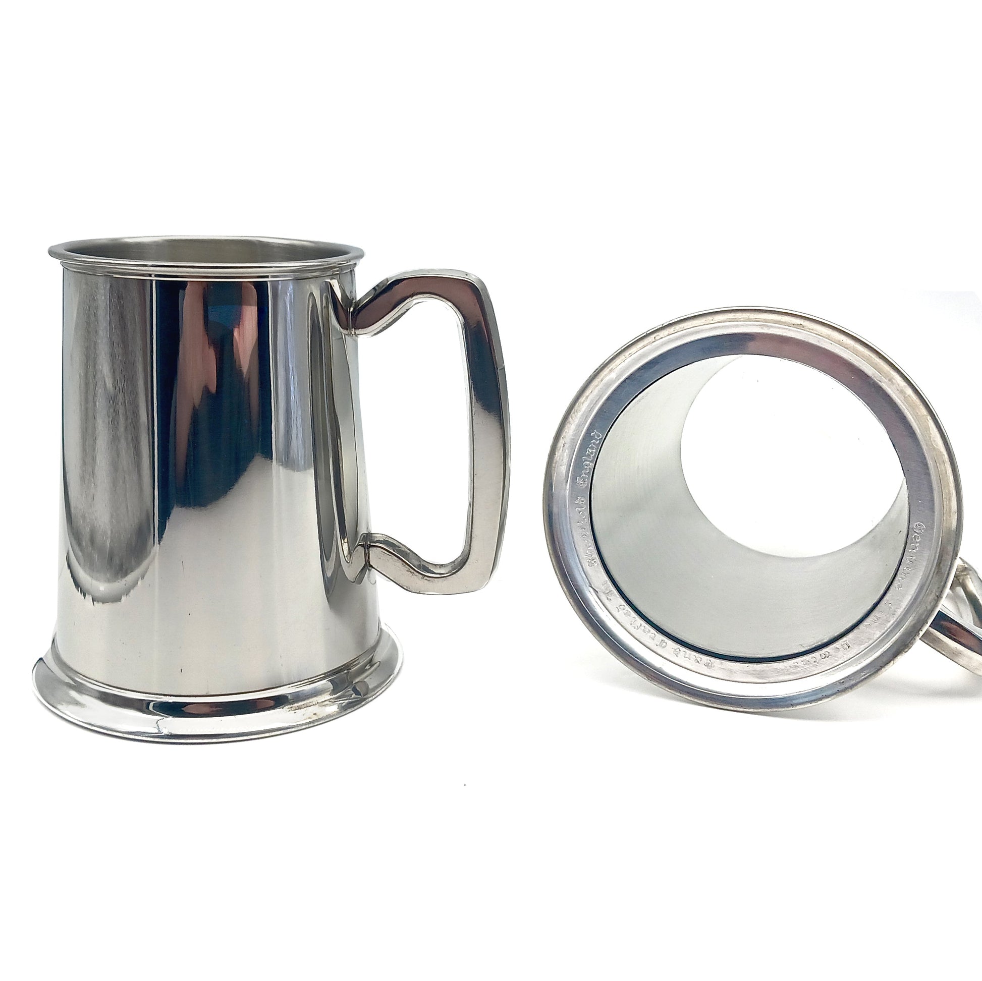 Personalised Pewter Glass Bottom Tankard | Giftware Engraved