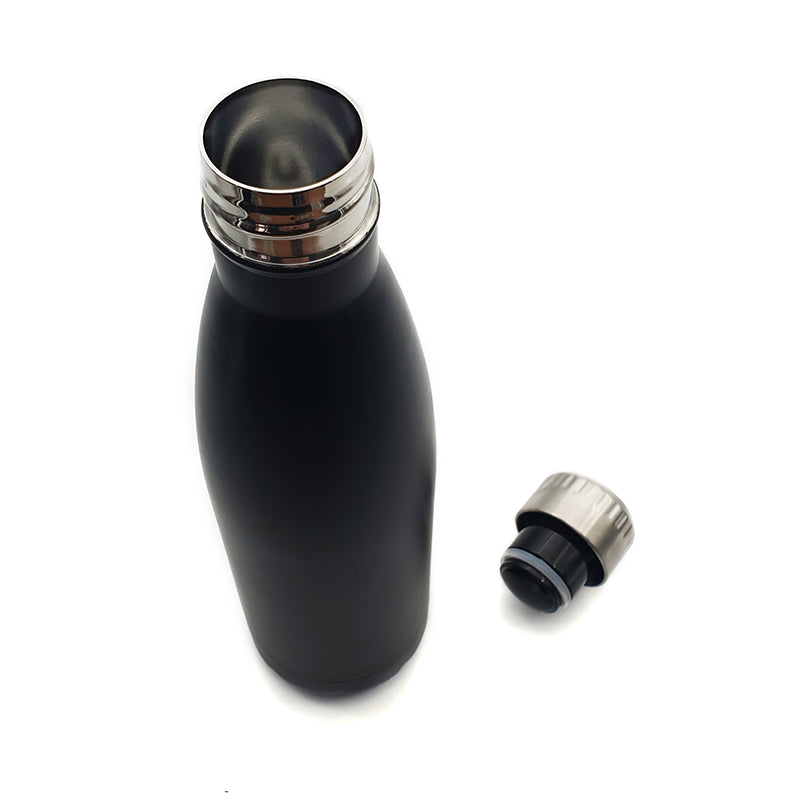 Personalised Black Thermal Travel Bottle - 500ml | Giftware Engraved