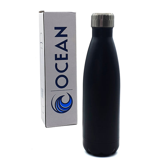 Personalised Black Thermal Travel Bottle - 500ml | Giftware Engraved