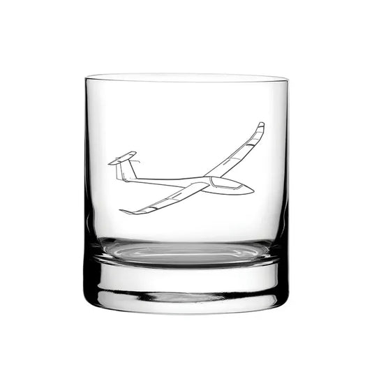 Discus Glider glass tumbler – digital engraving mockup / engraving preview