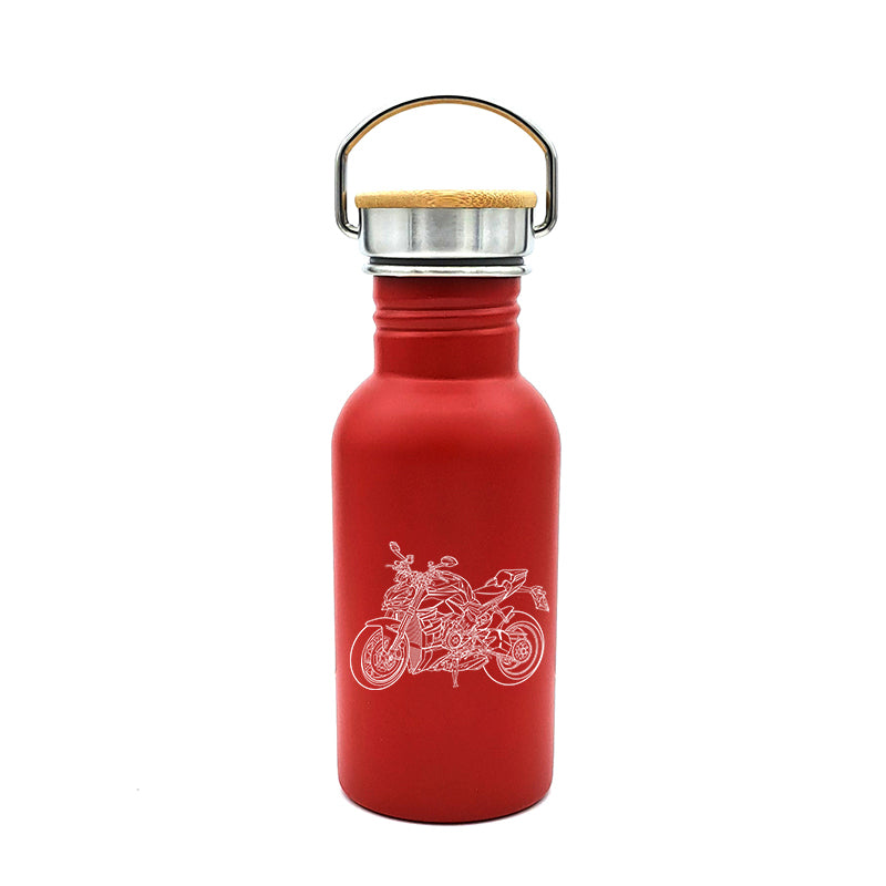 duc streetfighter motorcycle ciggarette lighter digital engraving mockup / engraving preview