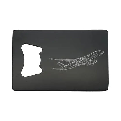 Airbus A350 Bottle opener – digital engraving mockup / engraving