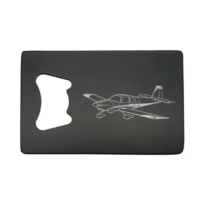 Vans RV10 aircraft Bottle opener – digital engraving mockup / engraving
