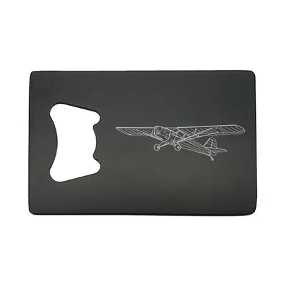 Auster J Series aircraft Bottle opener – digital engraving mockup / engraving