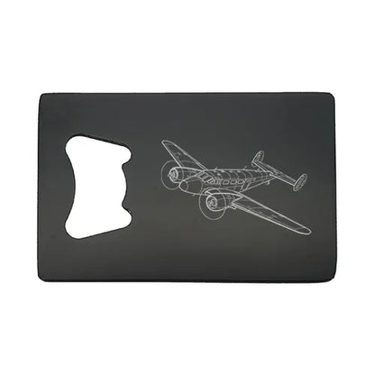 Beechcraft 18 Aircraft Bottle opener – digital engraving mockup / engraving