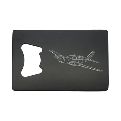 Beechcraft Baron Aircraft Bottle opener – digital engraving mockup / engraving