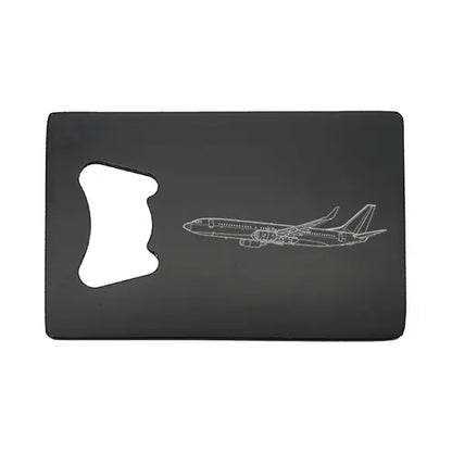 Boeing 737 Aircraft Bottle opener – digital engraving mockup / engraving