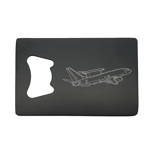Boeing E7 Wedgetail aircraft Bottle opener – digital engraving mockup / engraving
