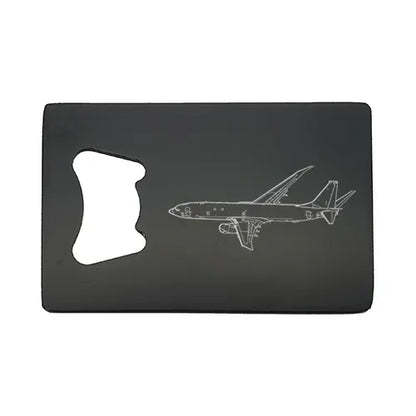 Boeing P8 Poseidon aircraft Bottle opener – digital engraving mockup / engraving