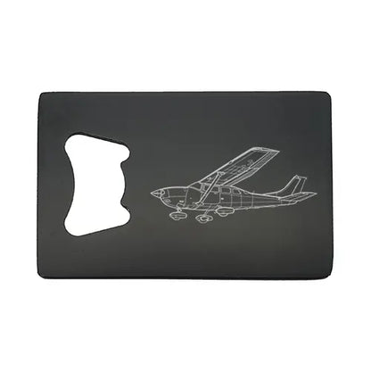 Cessna 206 aircraft Bottle opener – digital engraving mockup / engraving