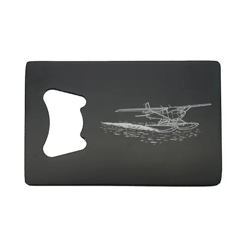 Cessna seaplane Bottle opener – digital engraving mockup / engraving
